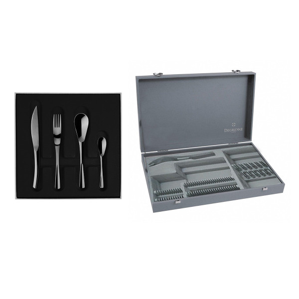 DEGRENNE Box 50 cutlery XY Black mirror
