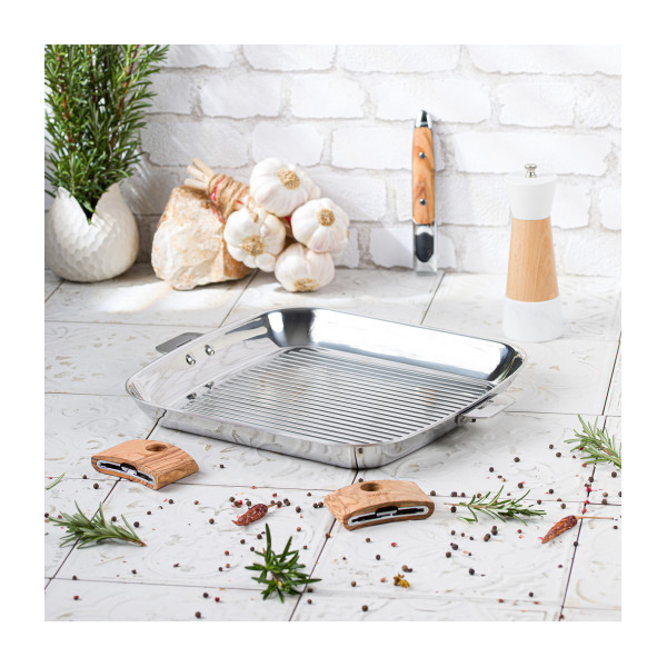 Casteline Cristel stainless steel square grill