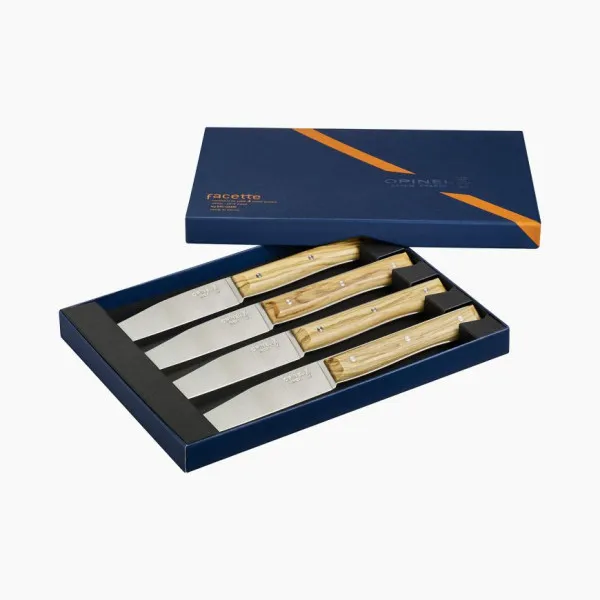 Opinel Box of 4 Facette knives - 4 colors