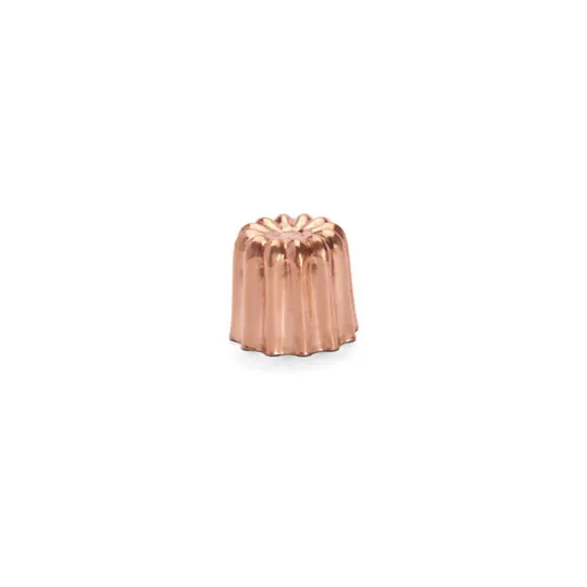 De Buyer 6 copper cannelés molds - 3 sizes