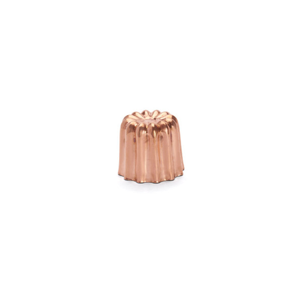 De Buyer 6 copper cannelés molds - 3 sizes