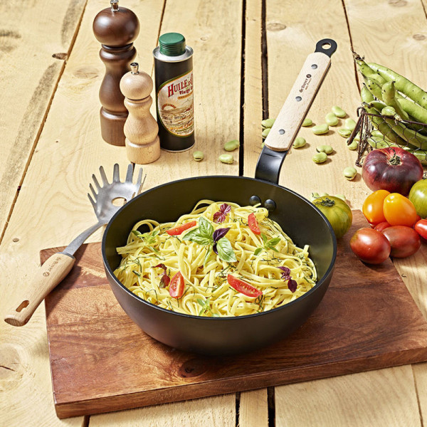 De Buyer Choc B rounded sauté pan in wood - 2 sizes