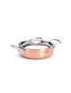 De Buyer Prima Matera copper lid sauté dish pan - 3 sizes