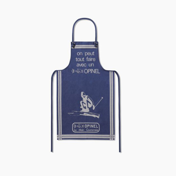 Opinel blue apron