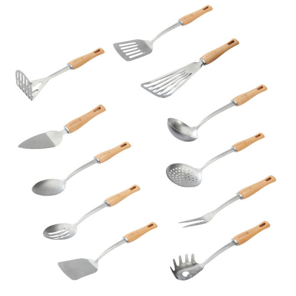 De Buyer set of 11 wooden utensils