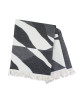 Garnier Thiebaut Black and White Versus Throw Blanket