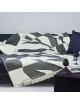 Garnier Thiebaut Black and White Versus Throw Blanket