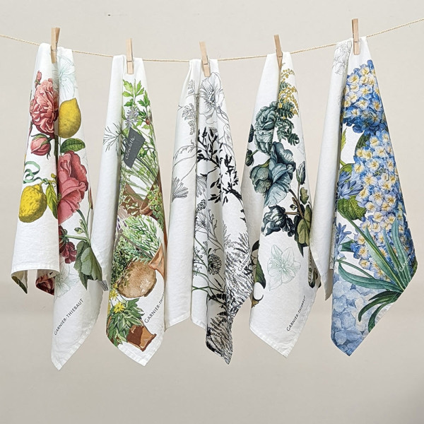 Garnier Thiebaut Giardino tea towel x2