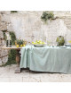 Garnier Thiebaut Mille guipure jade tablecloth - 6 sizes