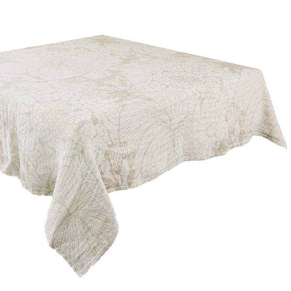 Garnier Thiebaut Mille Bloom Tablecloth natural - 2 sizes