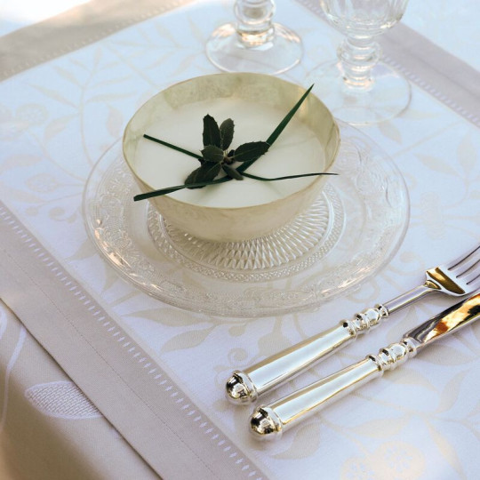 Le Jacquard Français Venezia ivory 4 Placemats cotton