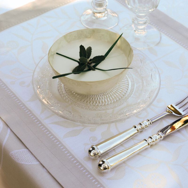 Le Jacquard Français Venezia ivory 4 Placemats cotton