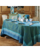 Garnier Thiebaut Isaphire emerald tablecloth - 4 dimensions