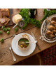 Degrenne 6 White Reminiscence Plates - 3 sizes