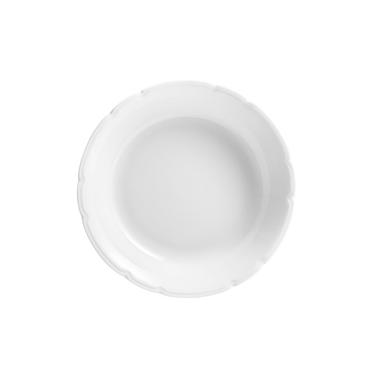 Degrenne 6 White Reminiscence Plates - 3 sizes