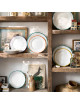 Degrenne 6 Reminiscence plates colors - 3 colors 2 sizes