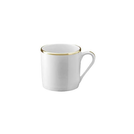 DEGRENNE 6 cups and saucers Galon platinum gold - 2 colors