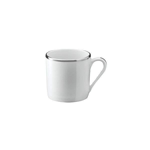 DEGRENNE 6 cups and saucers Galon platinum gold - 2 colors