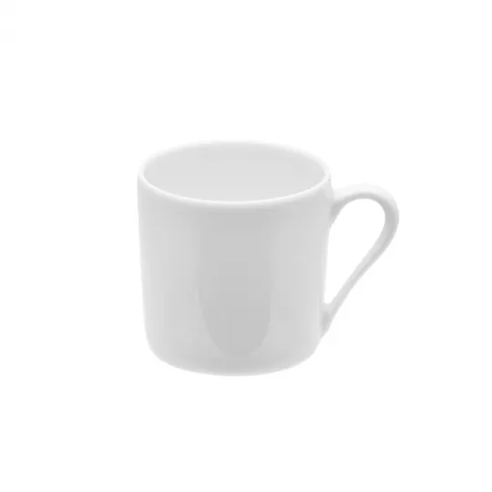 DEGRENNE 6 cups and saucers L White - 2 sizes