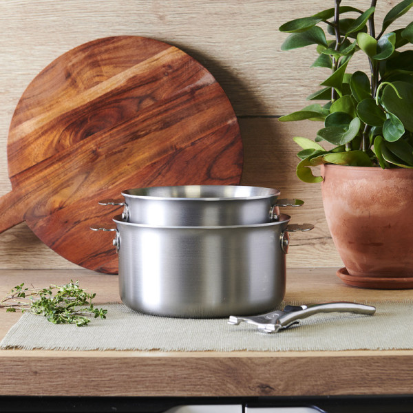 De Buyer Alchimy Loqy set of 2 saucepans with handle