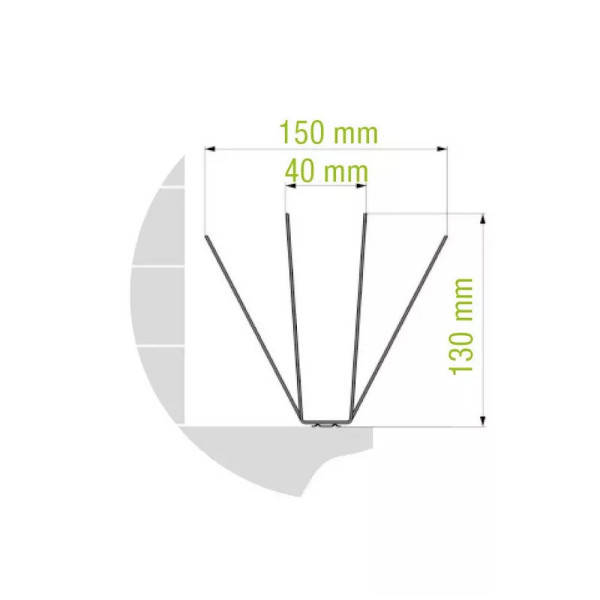 Oisipic 150+ bird spikes (large birds) - 5 linear meters