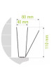 Oisipic 80 bird spikes - 5 linear meters