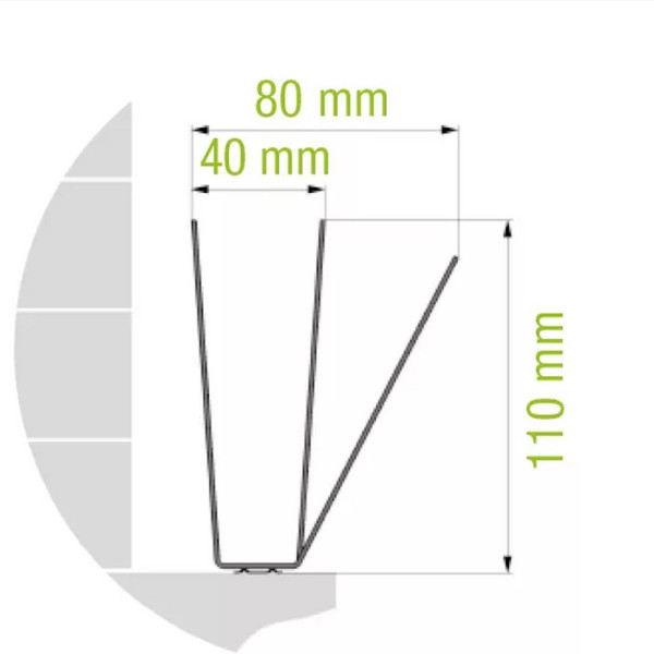 Oisipic 80 bird spikes - 25 linear meters