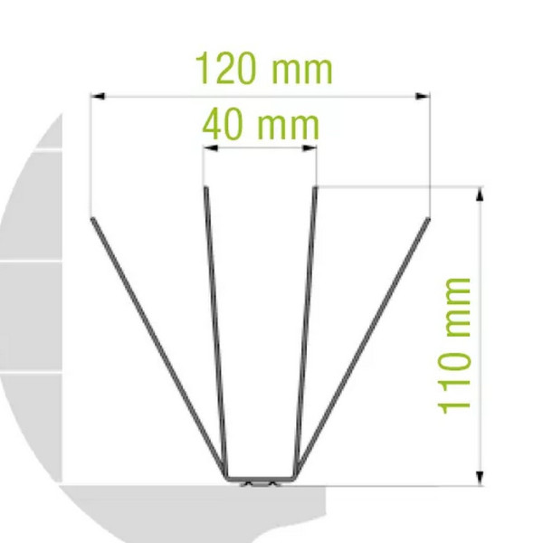 Oisipic 120 bird spikes - 5 linear meters