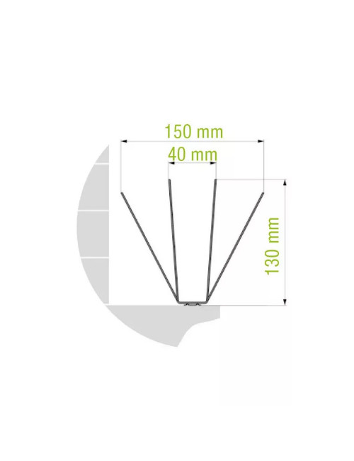 Oisipic 150+ bird spikes (large birds) - 25 linear meters