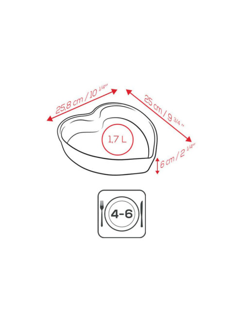 Peugeot For you red heart mold - 2 sizes