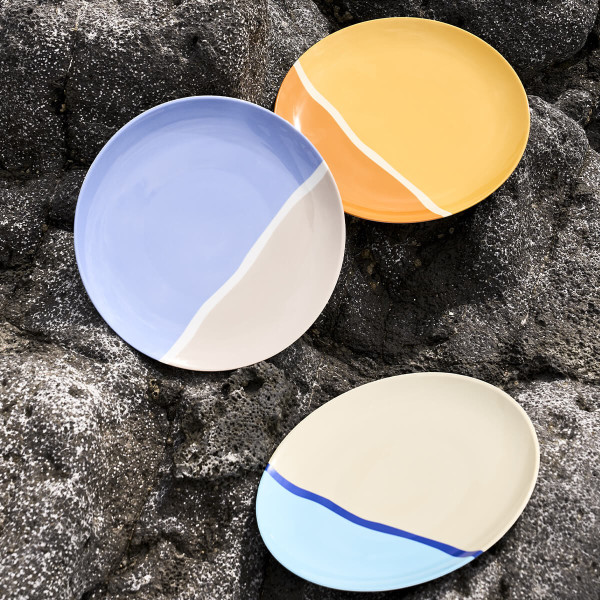 Degrenne 6 Destination plates - 4 colors