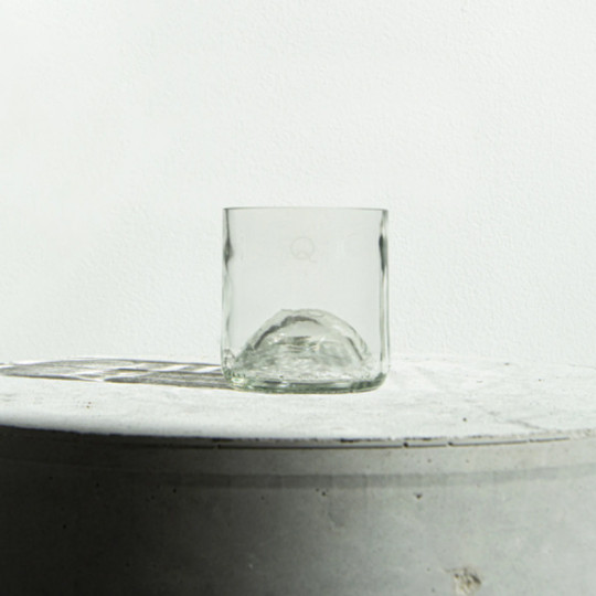 Q DE BOUTEILLES 4 glass cups - 2 colors