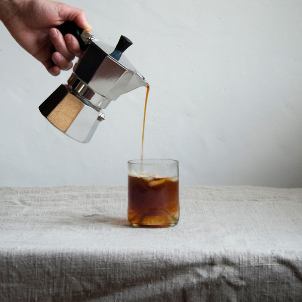 Q DE BOUTEILLES 4 short drink glasses - 2 colors