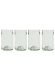 Q DE BOUTEILLES 4 long drink glasses - 2 colors