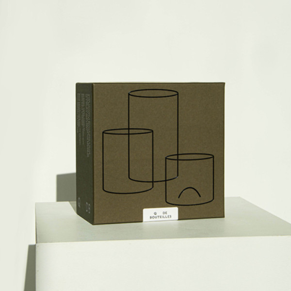 Q DE BOUTEILLES 4 long drink glasses - 2 colors