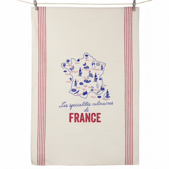 Tea towel Léon Specialties Tissages de l'Ouest cotton