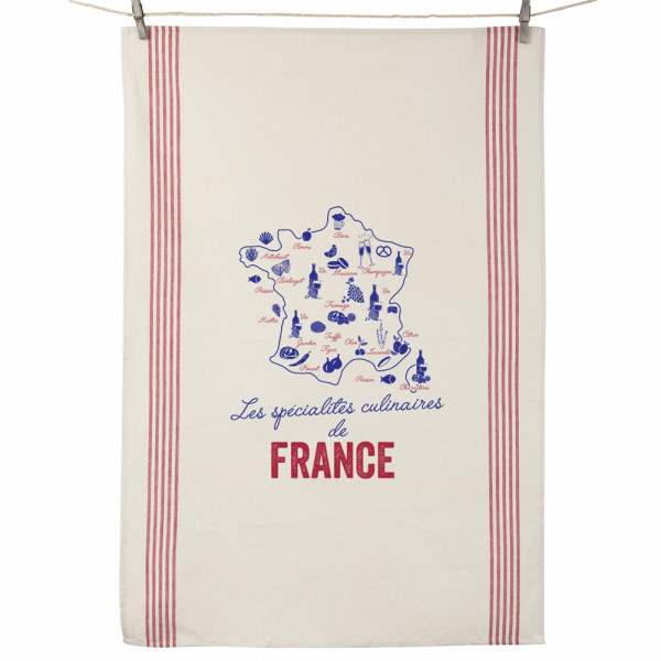 Tea towel Léon Specialties Tissages de l'Ouest cotton