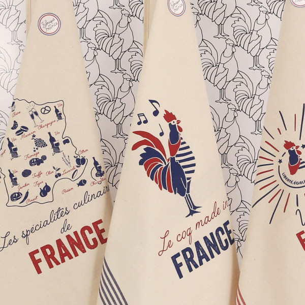 Tea towel Léon Specialties Tissages de l'Ouest cotton
