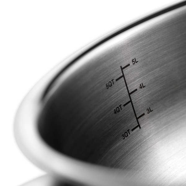 Set of 3 Cristel Castel Pro saucepans with lids