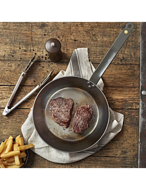 DE BUYER Mineral B Steel 3-Piece Frying Pan Set