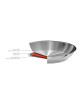 CRISTEL Mutine Stainless Steel High-Sided Frying Pan Set (24 & 28 cm) with Detachable Handle