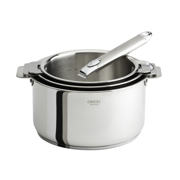 Cristel Casteline 12 pieces Cooking Set stainless steel