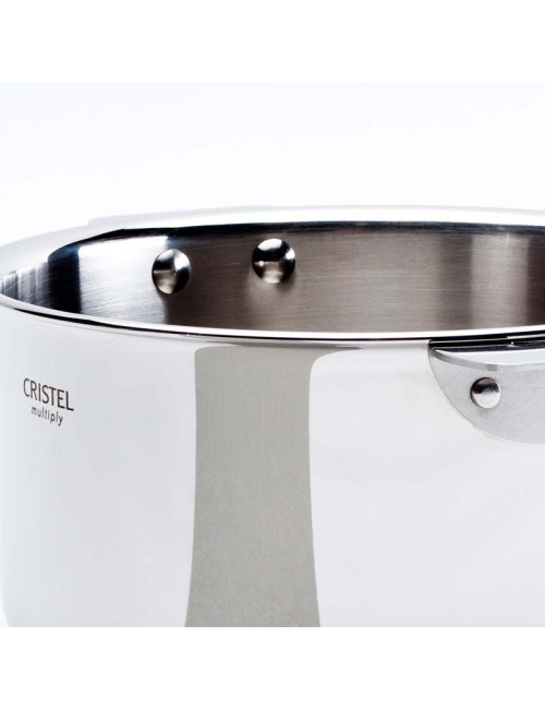 CRISTEL Casteline 3-Piece Saucepan Set with 1 Detachable Zenith Handle - 2 Color Options