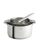 CRISTEL Casteline 3-Piece Saucepan Set with 1 Detachable Zenith Handle - 2 Color Options