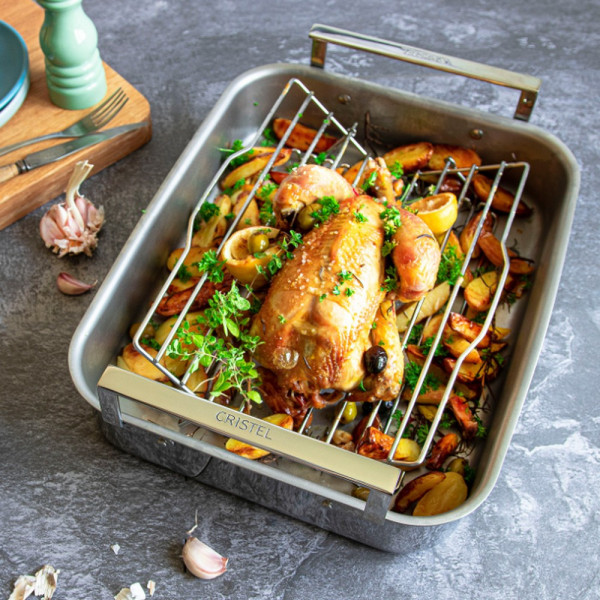 Cristel Oven dish Roaster stainless steel - 2 sizes