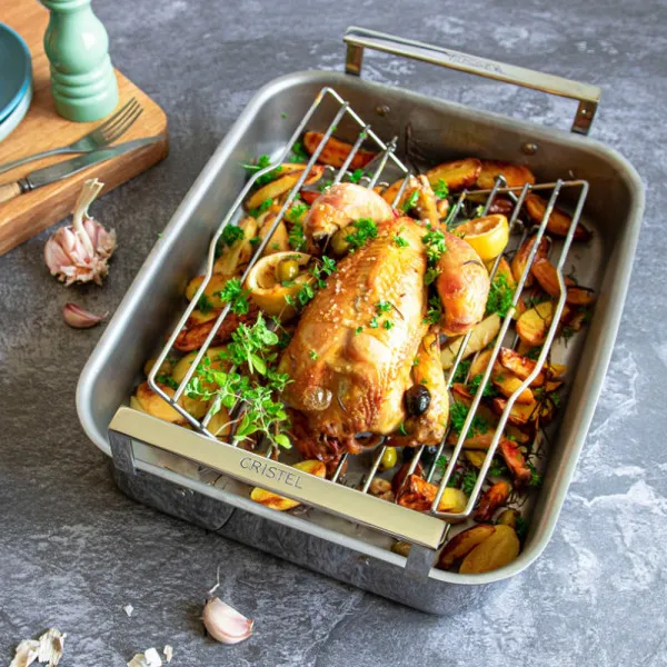 Cristel Oven dish Roaster stainless steel - 2 sizes