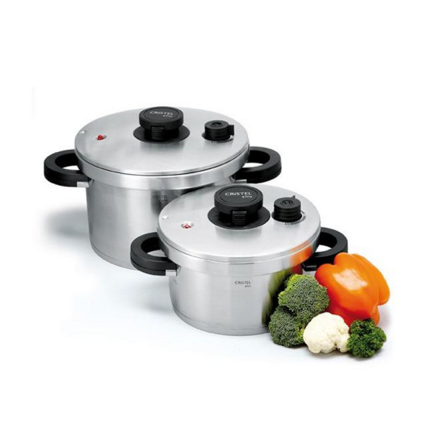 CRISTEL Alto Pressure Cooker with Stainless Steel Basket - 3 Sizes
