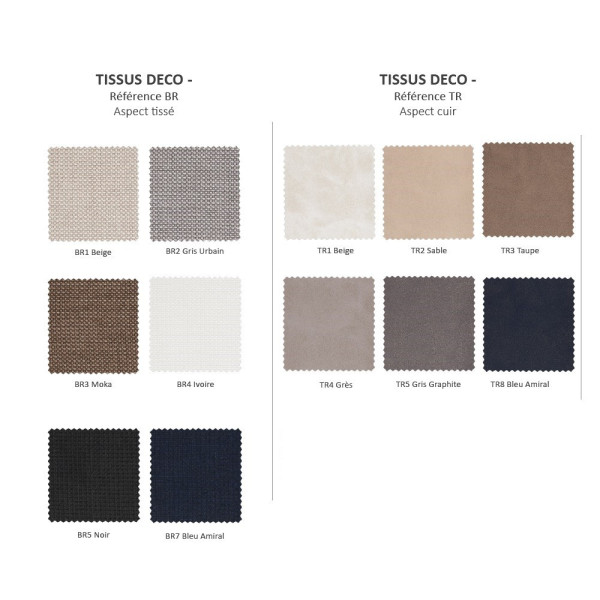 Electric bed base 2 Atlantis 100 Duvivier motors - 4 sizes - 12 colors