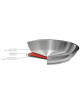 Strate Cristel stainless steel high frying pan - 2 diameters