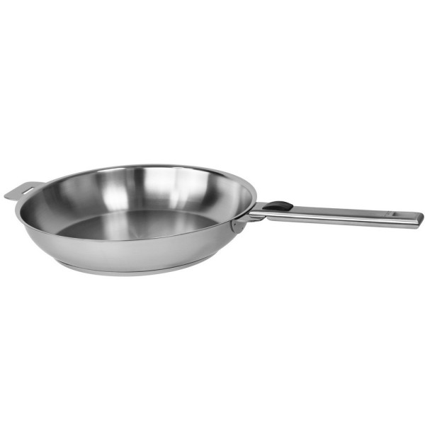 Strate Cristel stainless steel high frying pan - 2 diameters
